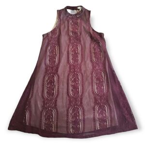 love, Fire Lace Sleeveless Dress